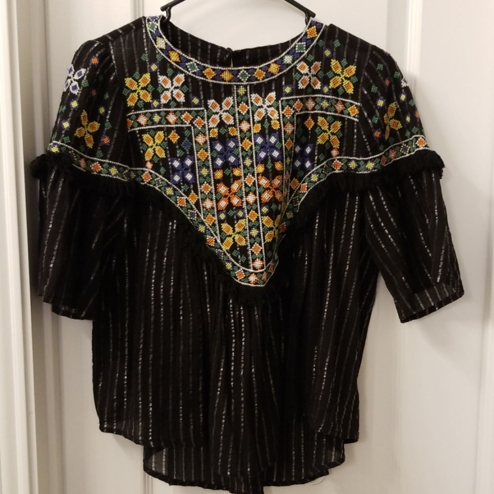 Zara Aztec blouse size Medium